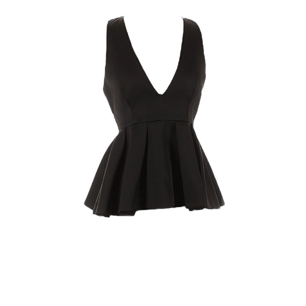 C/MEO Collective Black Peplum Top, New W/out tags
